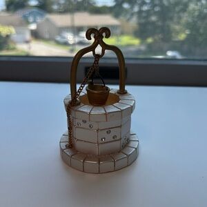 Berger Italy gold trim faux diamonds wishing well